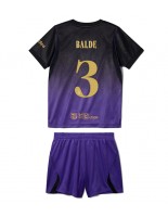 Barcelona Alejandro Balde #3 Venkovní dres pro děti 2026-27 Krátký Rukáv (+ trenýrky)